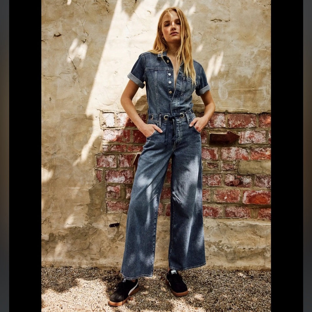 We the Free Edison Wide Leg Overall